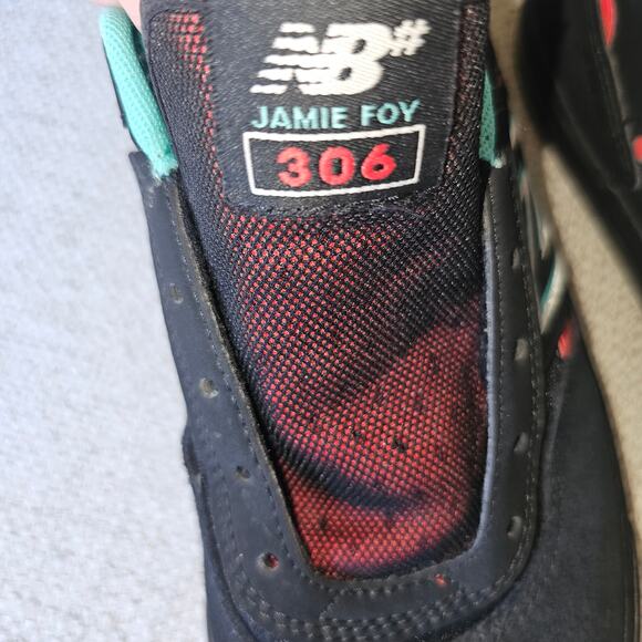 New Balance Jamie Foy #306 Mens Skate Skateboard Shoes Black and Red Size 9.5 - Picture 7 of 9